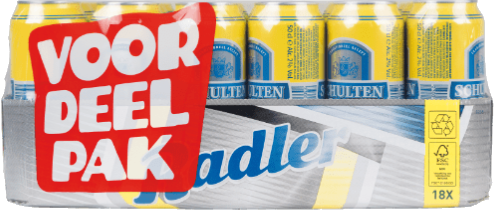 Schultenbrau Radler tray met 18 blikken van 50cl